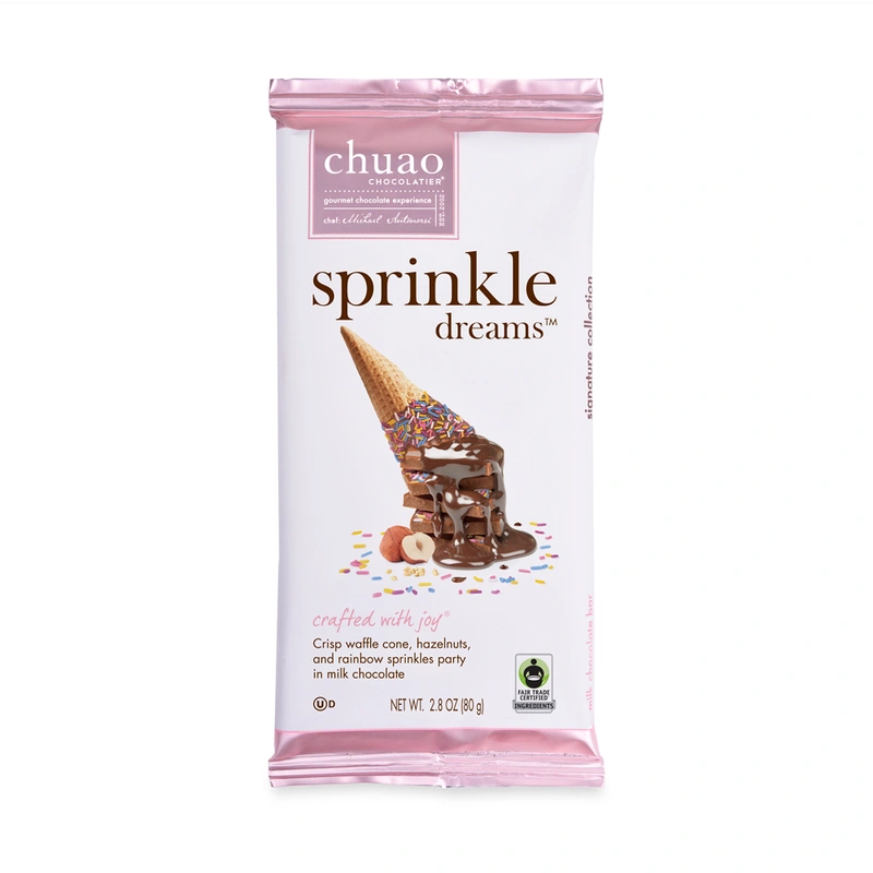 Chuao Sprinkle Dreams Chocolate Bar 80 Gr