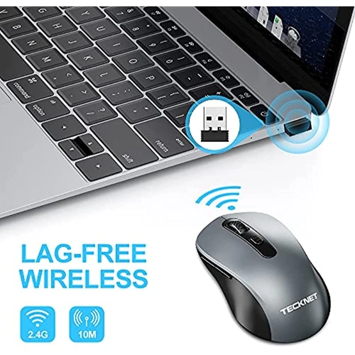 TECKNET 2.4G Wireless Silent Mouse with 6 Adjustable DPI