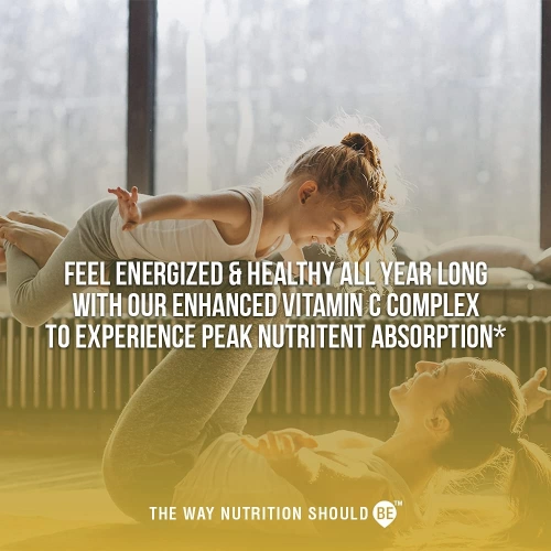 VitaRaw Vitamin C Immune Support Complex 1600mg 60 Capsules 2Piece