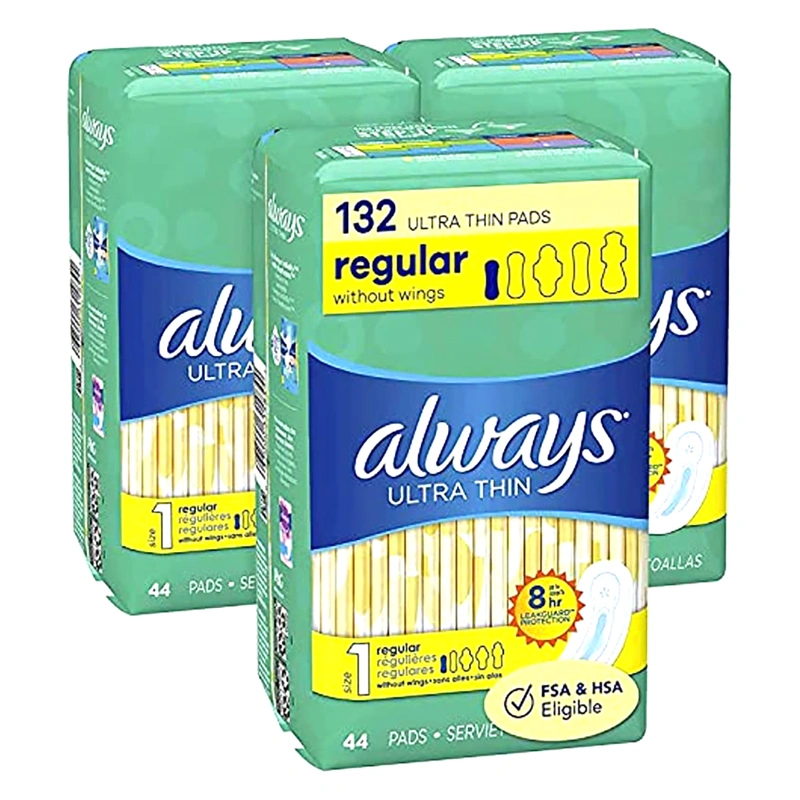 FSA Eligible  Always Ultra Thin Pads Size 1 Regular Absorbency