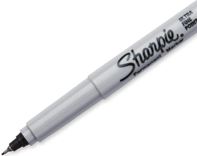 Sharpie Permanent Markers, Ultra Fine Point, Black Ink, Pack of 12 (37161)