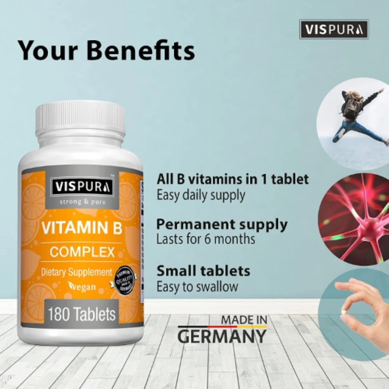 Vispura Vitamin B Complex 180 Tablets بسعر الجملة تريدلنغ