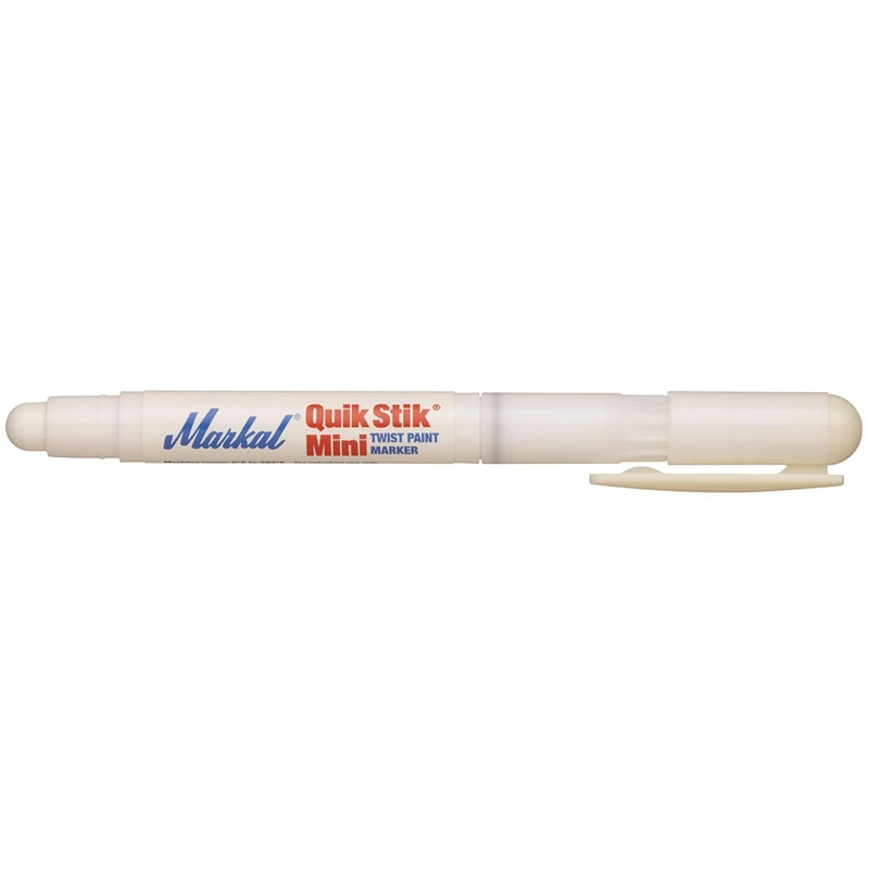 Markal 61126 Quik Stik Twist Solid Paint Marker, Mini, White (Pack of 12)