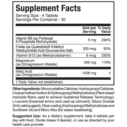 Jigsaw Health MagSRT Time Release Magnesium Supplement with Vitamin B