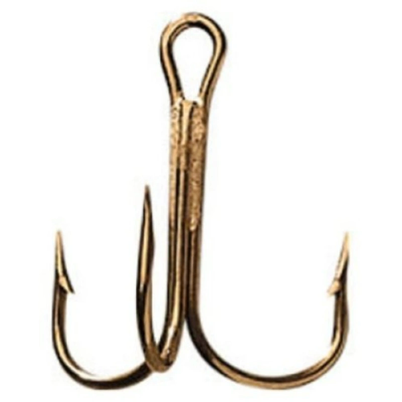 Mustad 3551 Classic Treble Standard Strength Fishing Hooks, Size