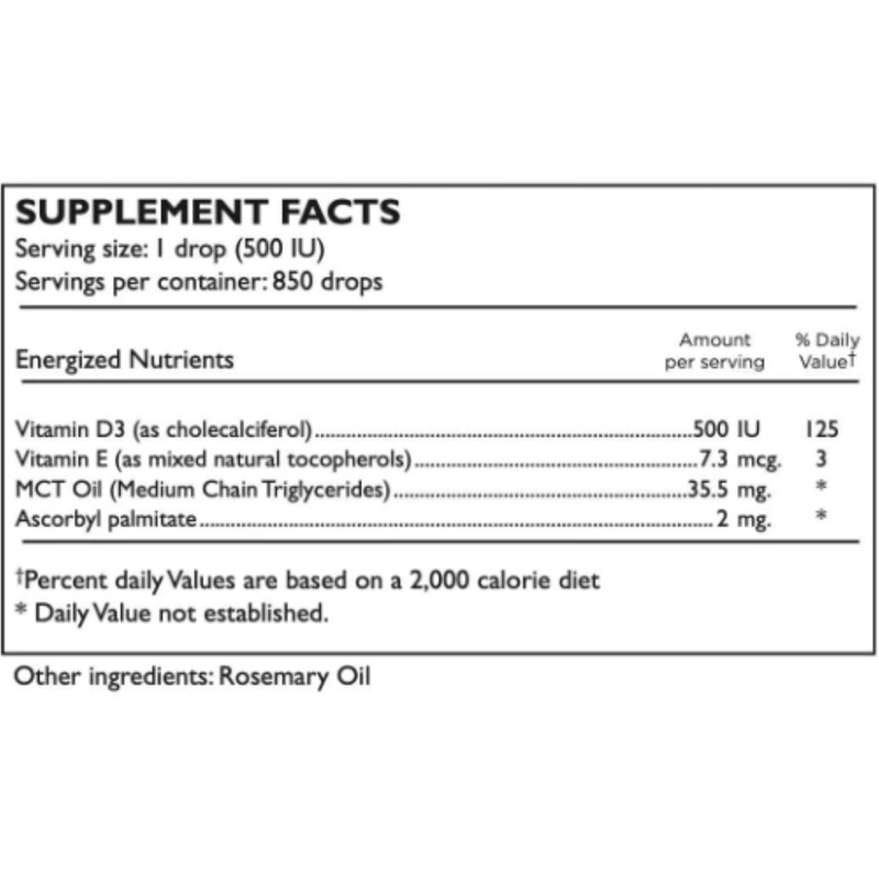 Pure Essentials Ultra Vitamin D3 500UI 850 Drop 30ml Wholesale Prices Tradeling