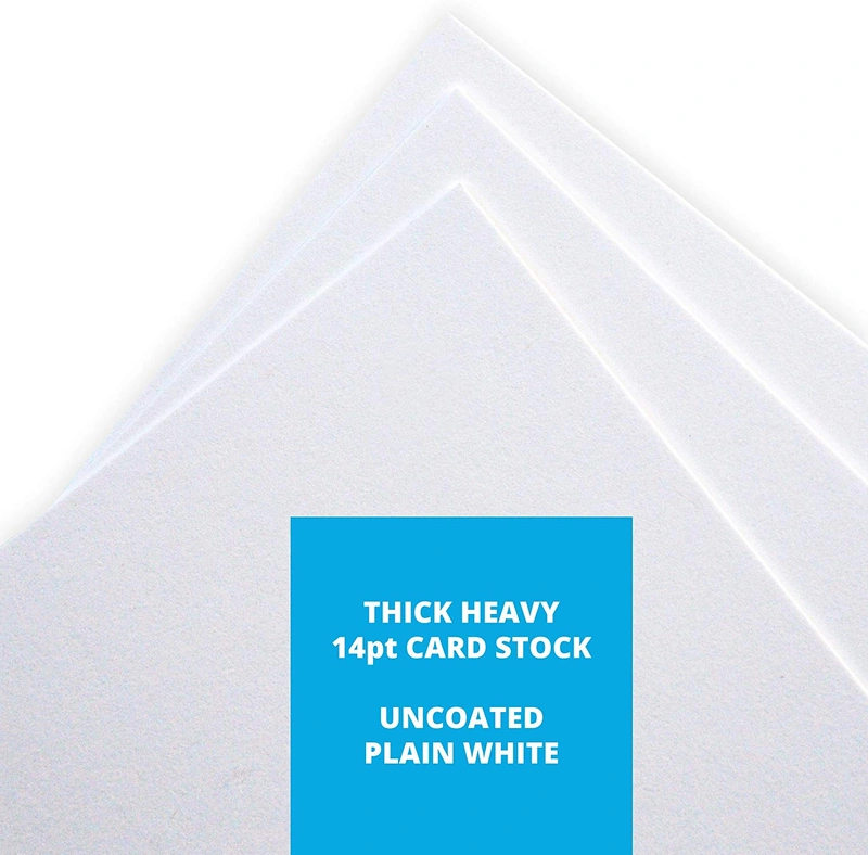 Home Advantage - (50 Pack) Blank Plain White 4x6 Index Cards