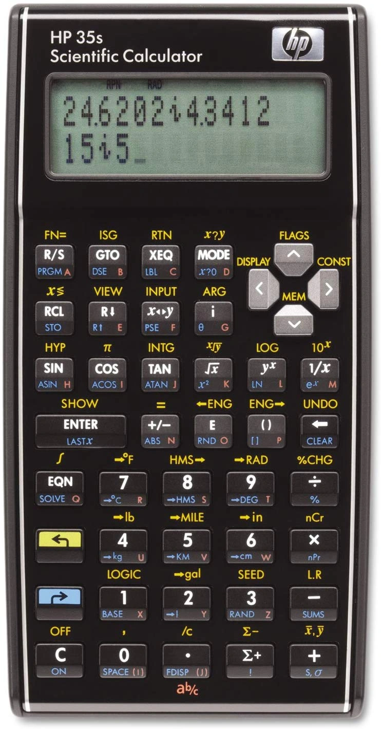 HP 35S Programmable Scientific Calculator, 14-Digit LCD