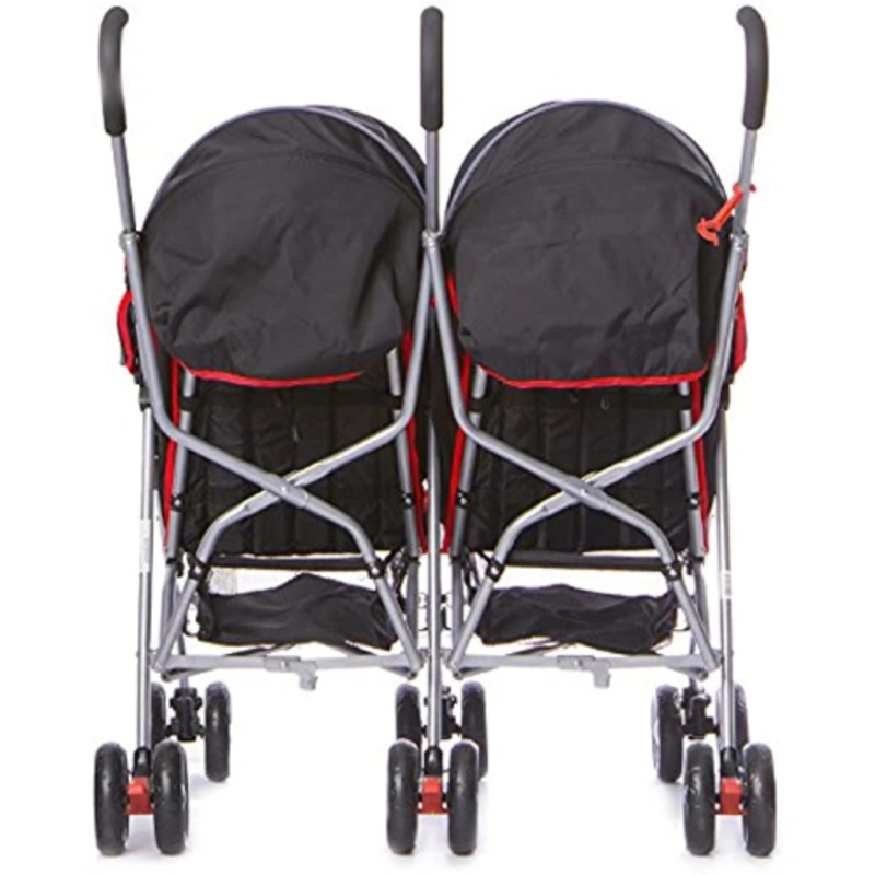 Dream On Me Twin Stroller Black And Red ‎114.81 X 42.42 X 19.05cm