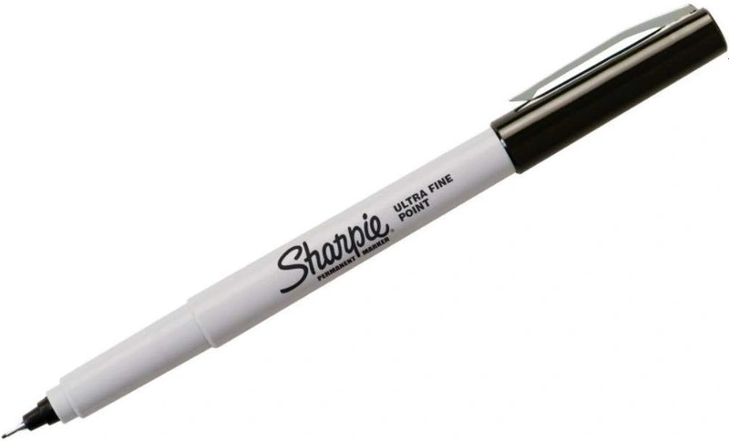 Sharpie Permanent Markers, Ultra Fine Point, Black Ink, Pack of 12 (37161)