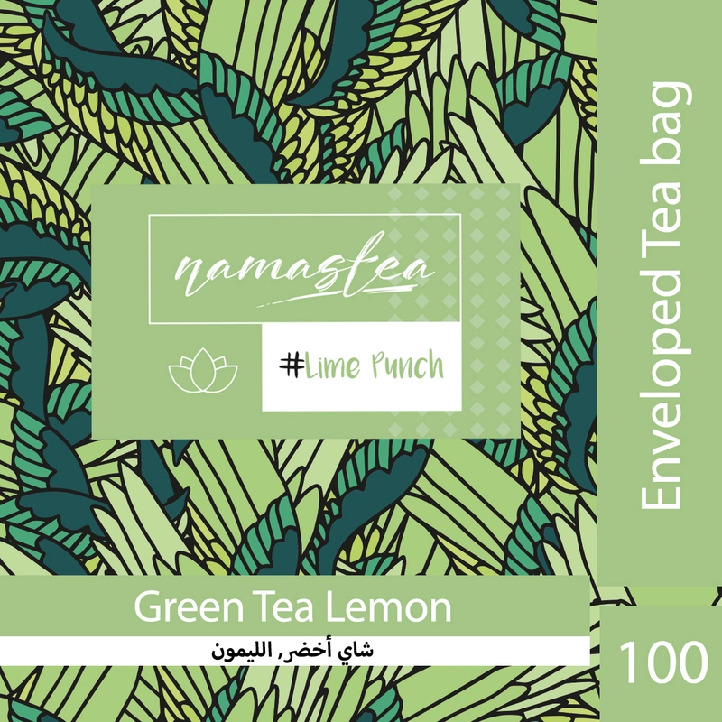 Namastea Green Tea Lemon Enveloped  Tea Bags 100