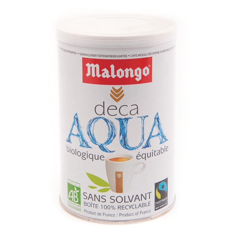 Malongo Dk Aqua Decaffeinated Coffee 250 Gr