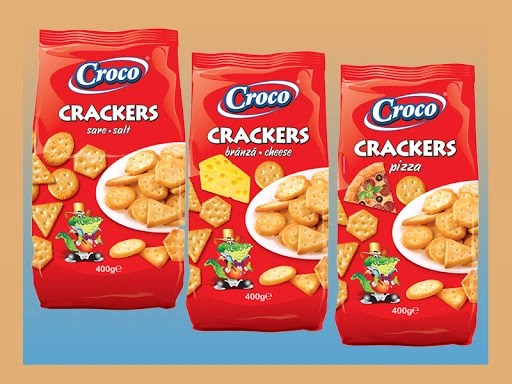 Croco Crackers Salted 400 gr