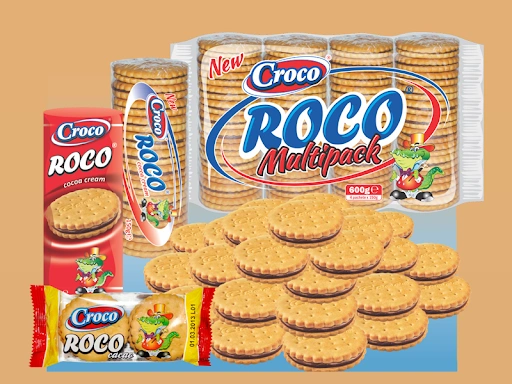 Croco Sandwich Round Biscuits With Cocoa Cream 150 Gr