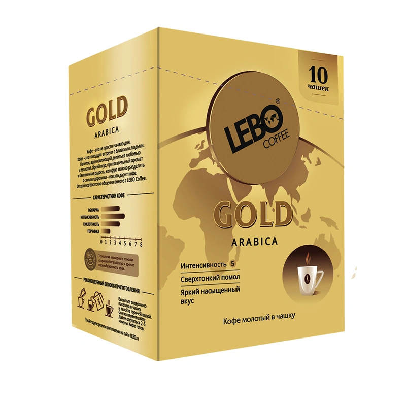 Lebo Gold Coffee For Cup In Sachets 70 Gr