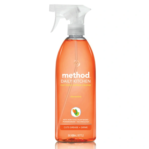 Method  Daily Non-Toxic Kitchen Surface Cleaner Spray Clementine 828 ml