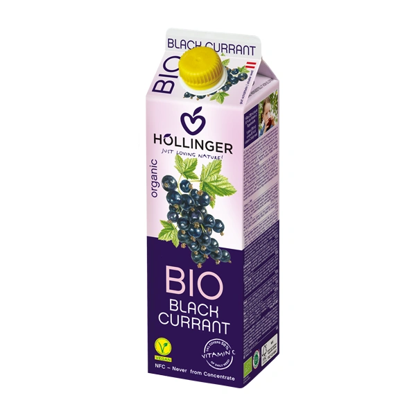 Hollinger Organic Blackcurrant Juice 1 Lt