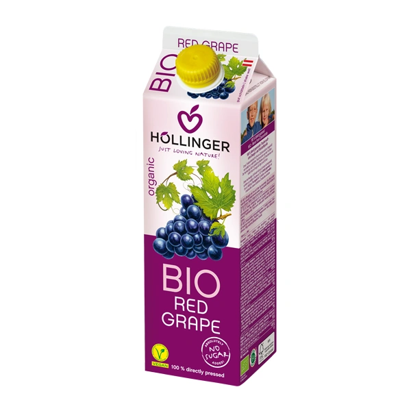 Hollinger Organic Red Grape Juice 1 Lt