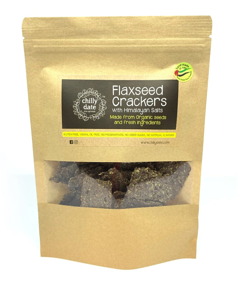 Chilly Date Flax Seed Crackers 50 gr