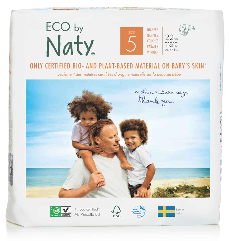 Naty Diapers Size 5  22 Pcs 11-25 Kg