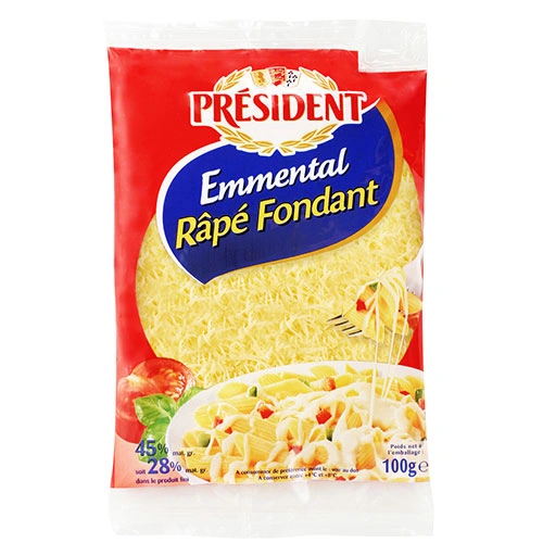 President Emmental Grated Cheese Bag 100 gr