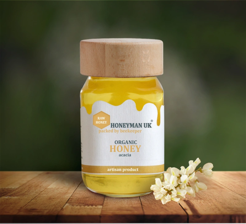 Honeyman Uk Organic Acacia Honey 420 gr