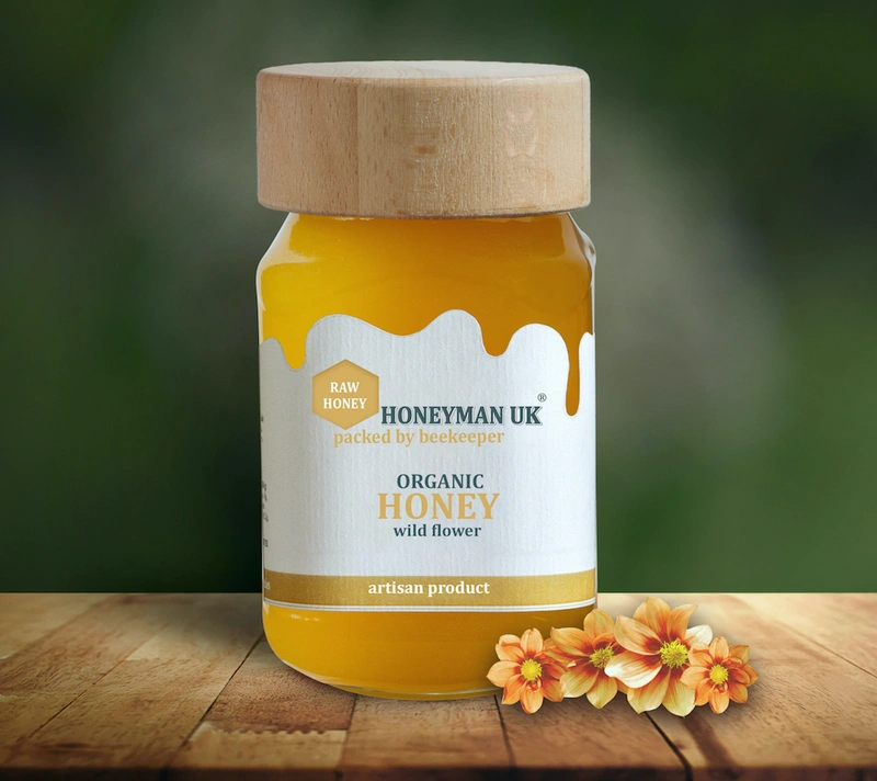 Honeyman Uk Organic Wildflower Honey 420 gr