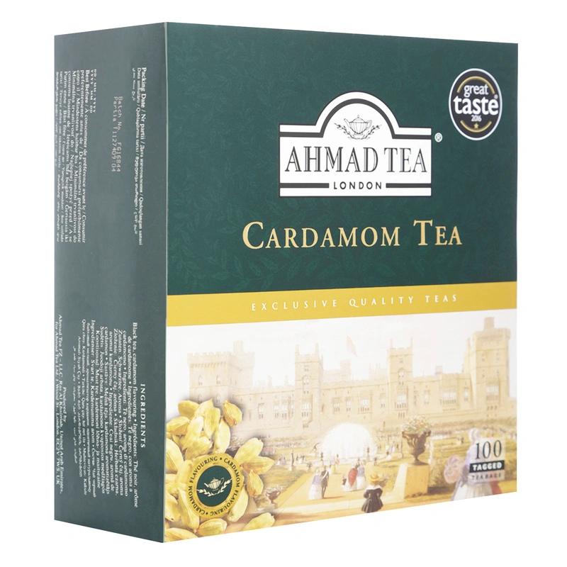 Ahmad Tea Cardamon Tea Tagged Tea Bags 100 X 2 Gr
