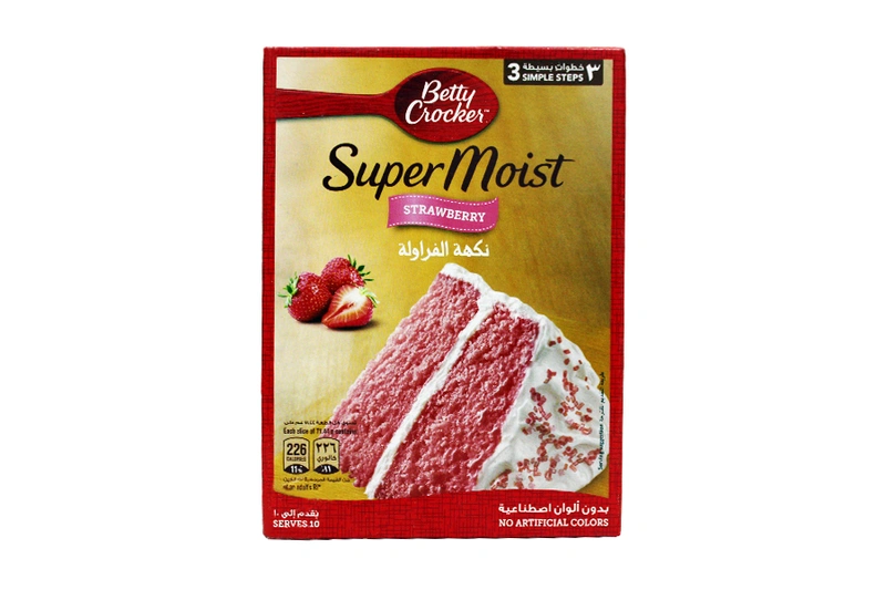 Betty Crocker Supermoist Strawberry Cake  Mix 400 Gr
