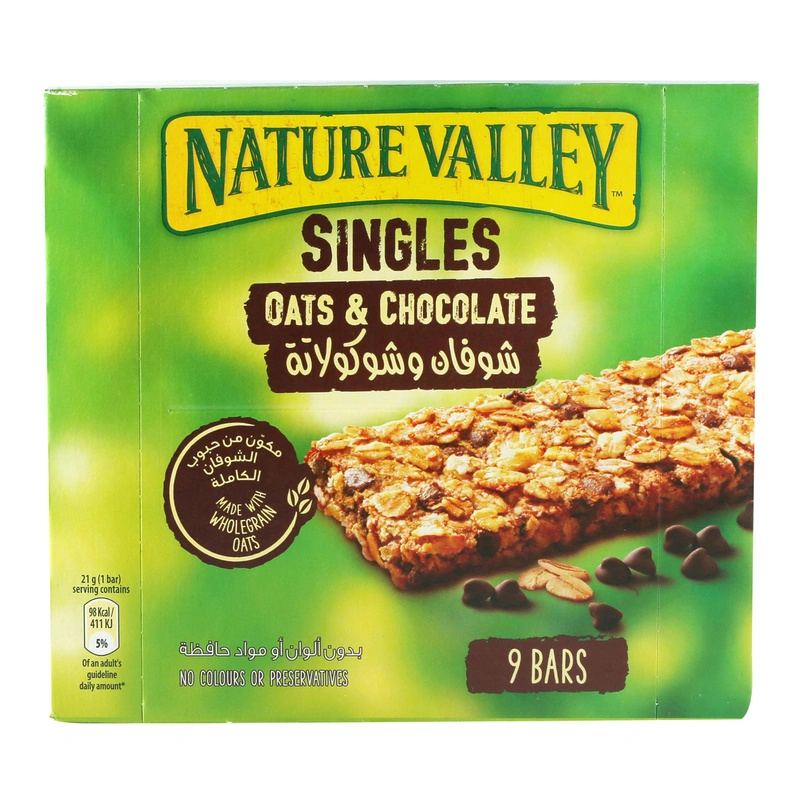 Nature Valley Oats & Choclate 9 Bars 189 gr