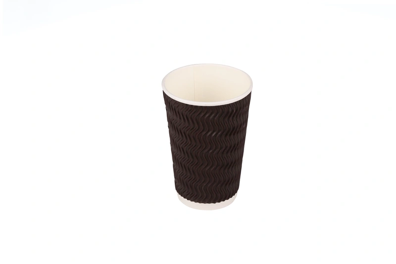 Hotpack Zig-Zag Ripple Paper Cup 240 ml 500 Pieces
