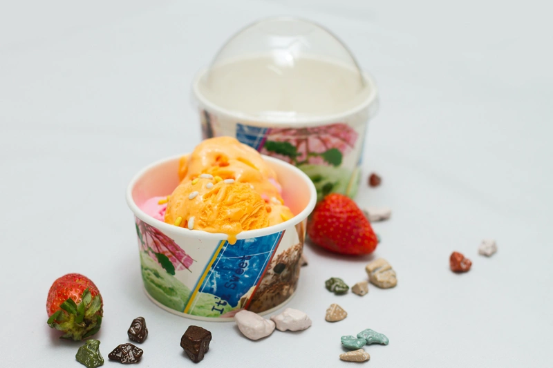 Hotpack Paper Ice Cream Cup Without Lid 400 ml 1000 Pieces