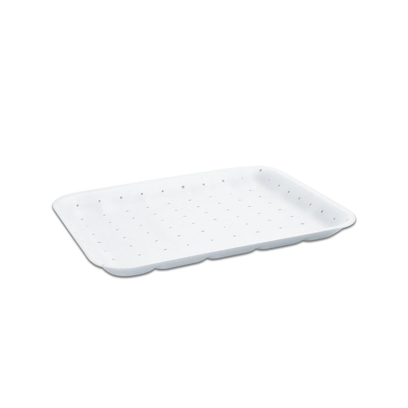 Hotpack Meat Tray Foam Absorbent White 216 x 152 x 120 mm 500 Pieces