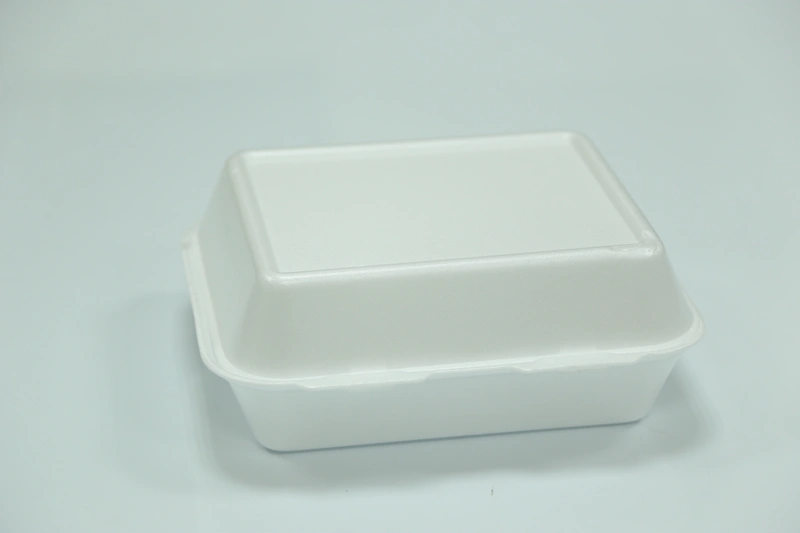 Hotpack HB1 Foam Burger Box With Hinged Lid White 127 x 127 x 68 mm  500 Piece
