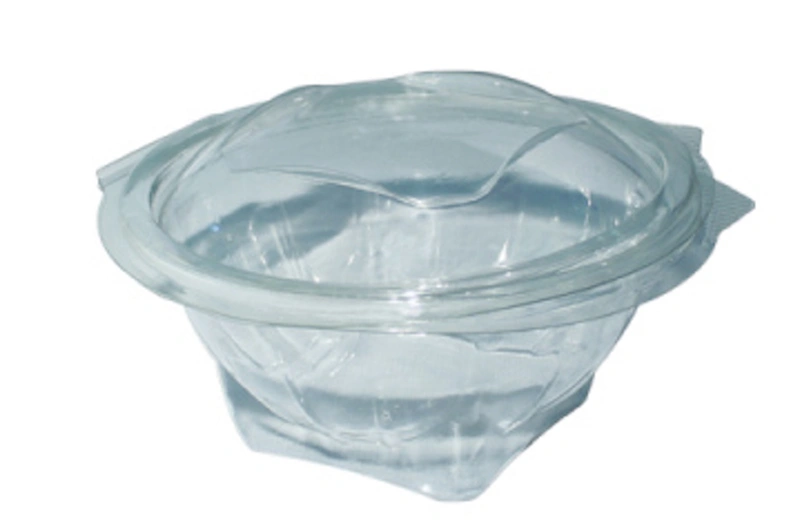 Hotpack Round Clear Salad Bowl With Hinged  Lid 350 ml 300 Pieces