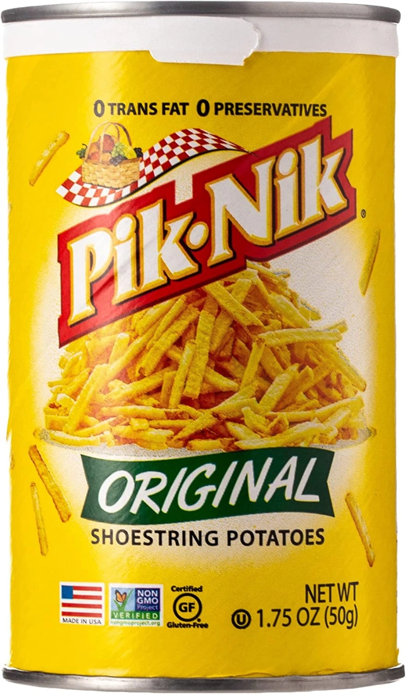 PikNik Less Salt Shoestring Potato Stick Chips 50G , 1.75fl oz