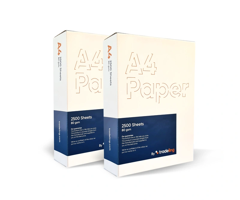 Tradeling A4 Photocopy Paper 80 GSM 500 Sheets Pack of 5 Reams