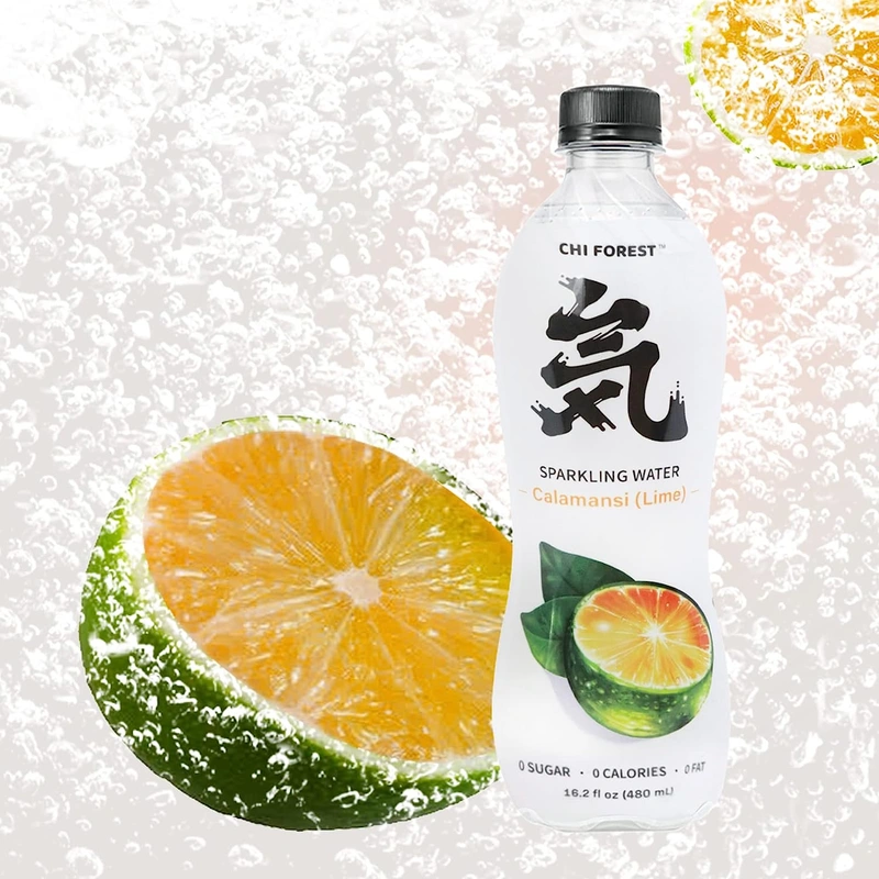 Chi Forest  Sparkling Water Calamansi Lime Flavor 480ml x 15