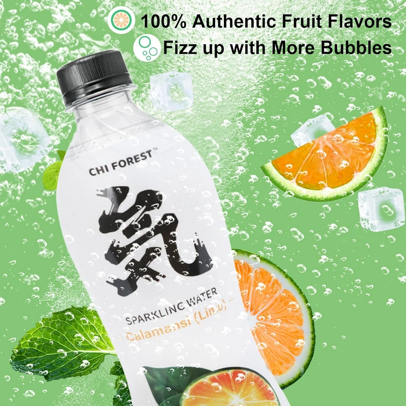 Chi Forest Sparkling Water Calamansi Lime Flavor 480ml x 15 Wholesale