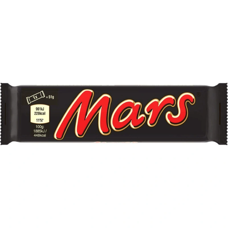Mars Chocolate Bar 51g Pack Of 40