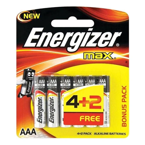 Energizer AAA Battery 6 Pieces