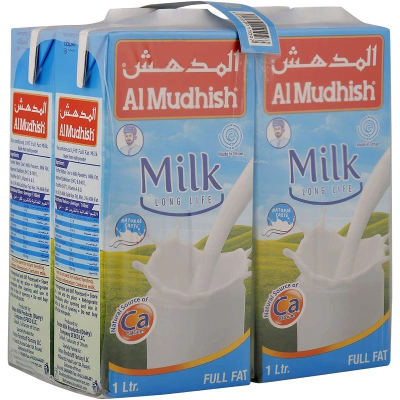 Al Mudhish UHT Full Fat Milk 1 Lt x 12