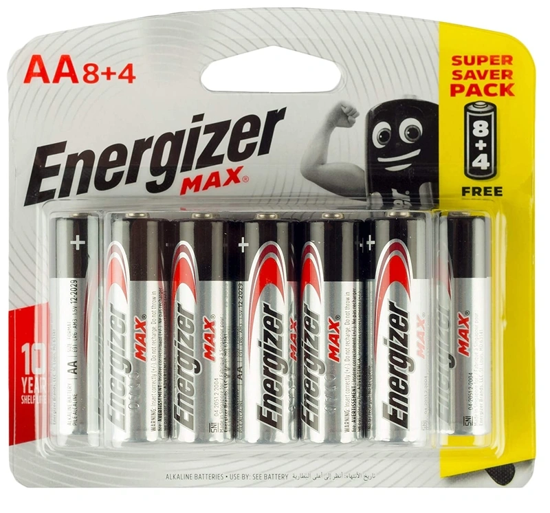 Energizer Max Battery AA Pack Of 12