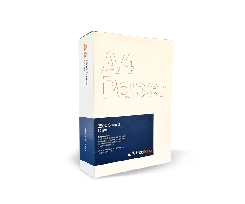 Tradeling A4 Photocopy Paper 80 GSM 500 Sheets Pack of 5 Reams