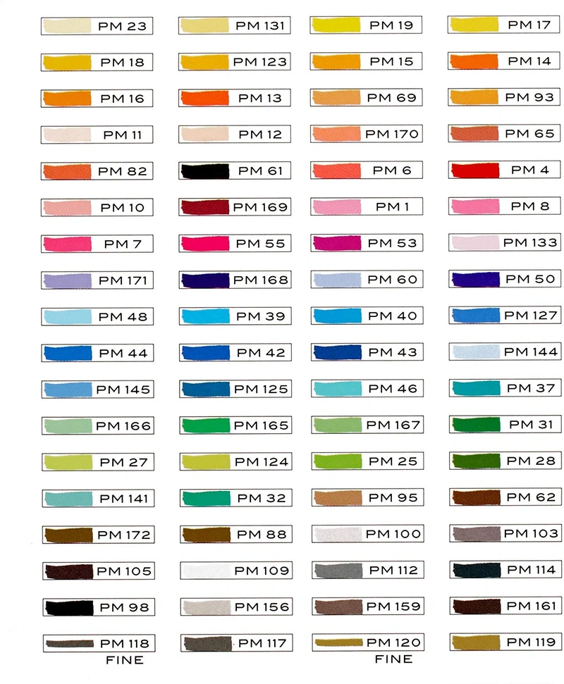 Prismacolor 3722 Premier Double-ended Art Markers, Fine And Chisel