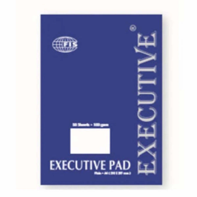 FIS Plain Executive Writing Pad A4 Size 50 White Sheets FSPDEXA4PL