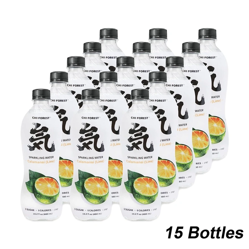 Chi Forest  Sparkling Water Calamansi Lime Flavor 480ml x 15