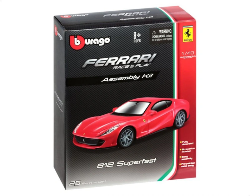 Bburago - Race And Play Diecast Model Ferrari Car - Red