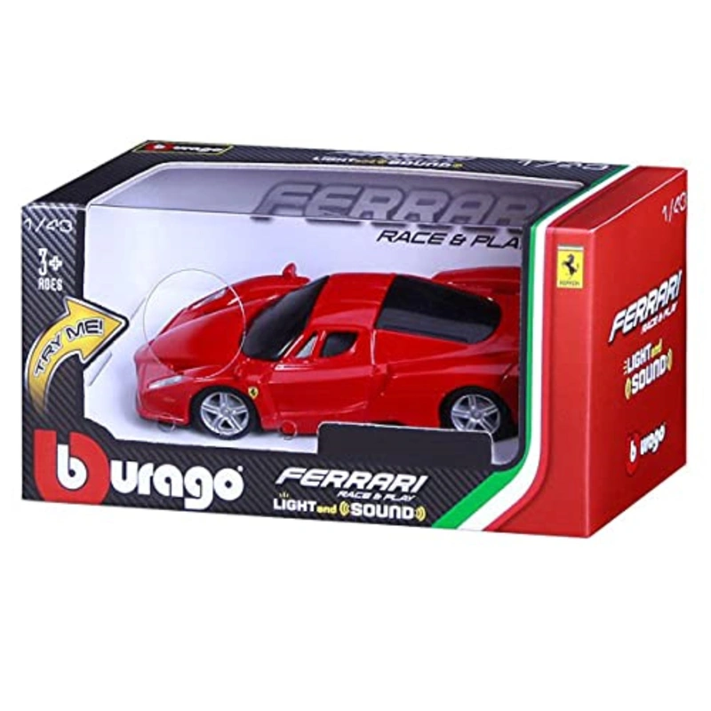 Bburago - Ferrari Raceplay Scale 1:43 Diecast Car Set - Red
