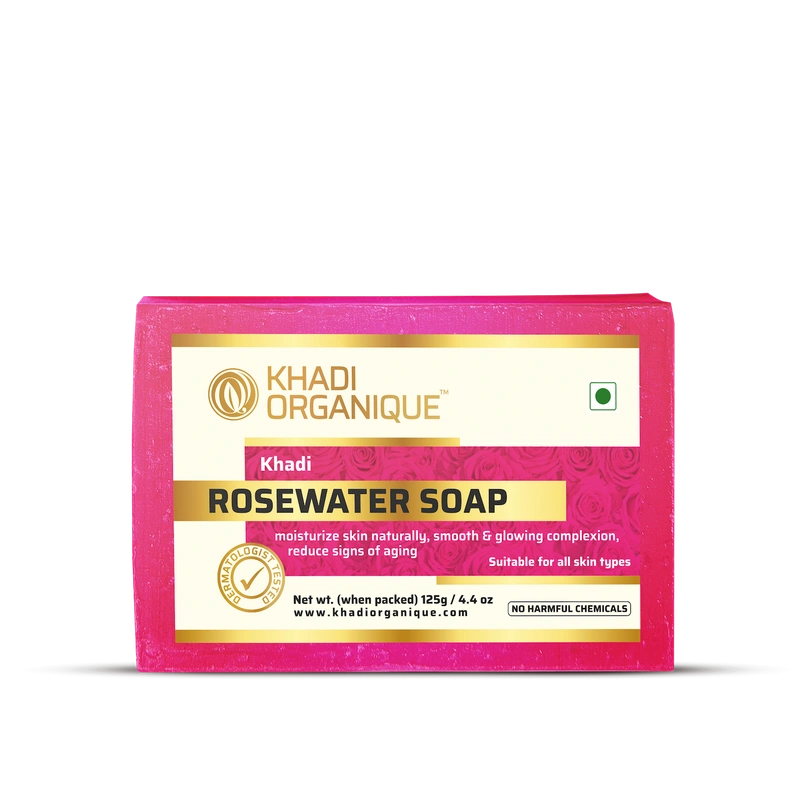 Khadi Organique Rosewater Soap 125 gr